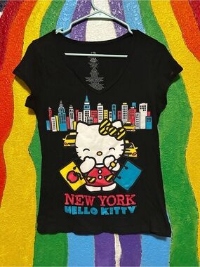 Hello Kitty New York Graphic Tee for Kids - Black